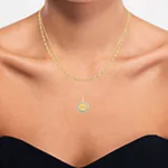 YES PLEASE! 2-pc. Diamond Accent Necklace Set in 14K Gold Over Silver - Picture 8 of 8